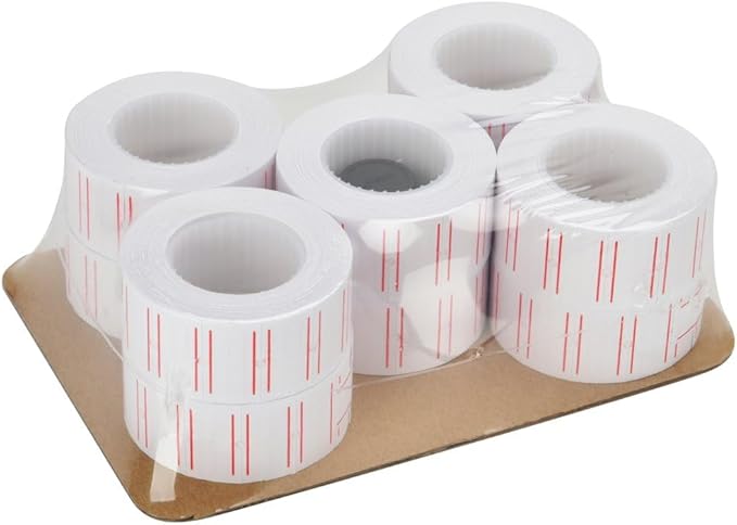 MFLABEL 200 Rolls 120000pcs White Price Gun Labels for Mx-5500