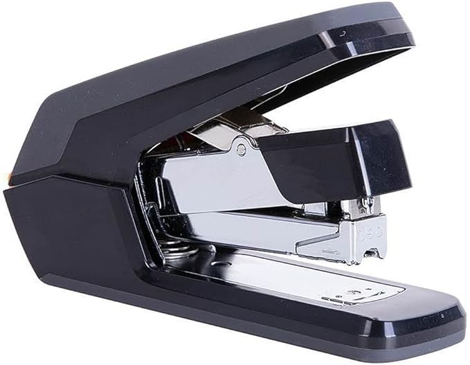 KUYWLMKMZZ Desk Stapler Portable Stapler Labor-Saving Stapler Desktop Stapler Office Learning Desktop File Sorting Suitable for School Supplies School Supplies (Color : Black)