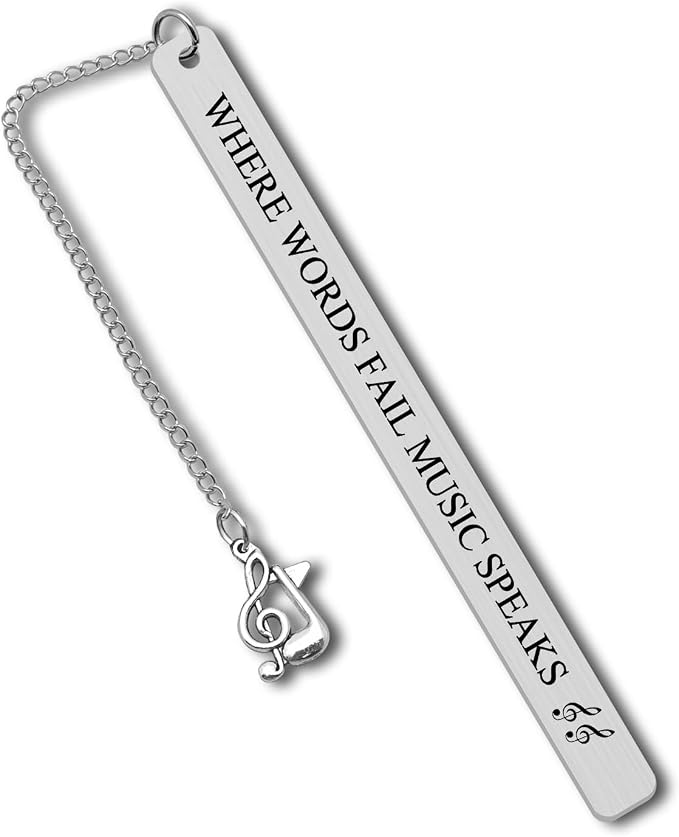 Music Bookmark Gifts Music Lovers Gift Bookmark Gifts for Book Lovers Reading Lovers Daughter Music Note Book Mark Gift for Music Teacher Student Musicians First Day of School Gifts Music Party Favors