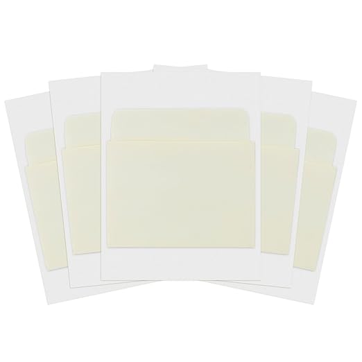Hygloss Products Manila Library Pockets – Self-Adhesive Pocket Envelopes Made in the USA – 3 x 3.5 Inches, 40 Pack