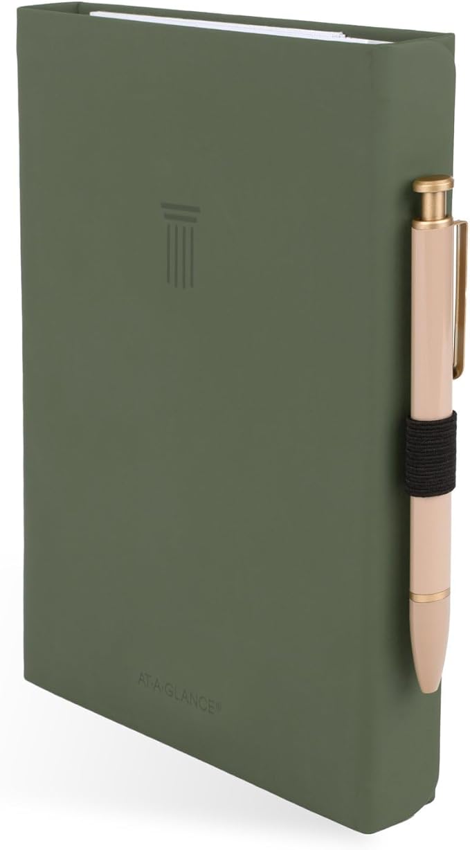AT-A-GLANCE Foundation Planner, Undated Inspiration Journal, Set Goals, Track Progress, Create Habits, Weekly & Monthly, Small, 5-3/4" x 8-1/4", Green (FD-200-60)