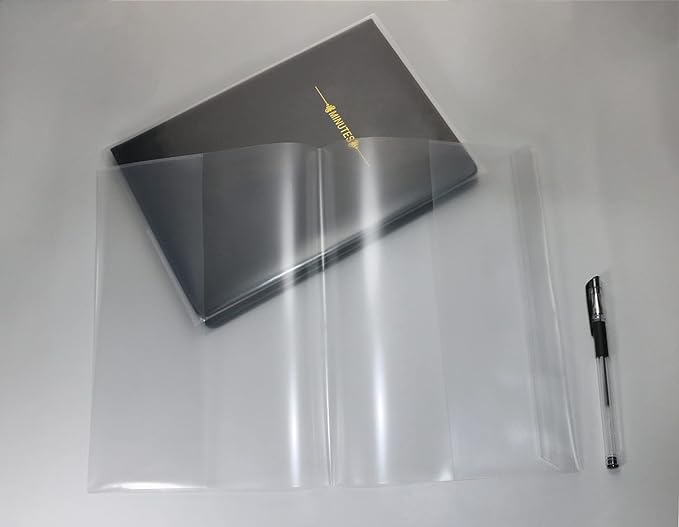 ONLYKXY 10pcs Clear Exercise Book Covers for Home Office Books Waterproof Plastic Sleeves (16K)