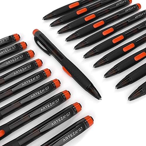 ARTEZA HB Mechanical Pencil Pack of 20, 0.7 Millimeter Medium Point Lead and Replaceable Eraser, Latex-Free Grip, Office and School Supplies