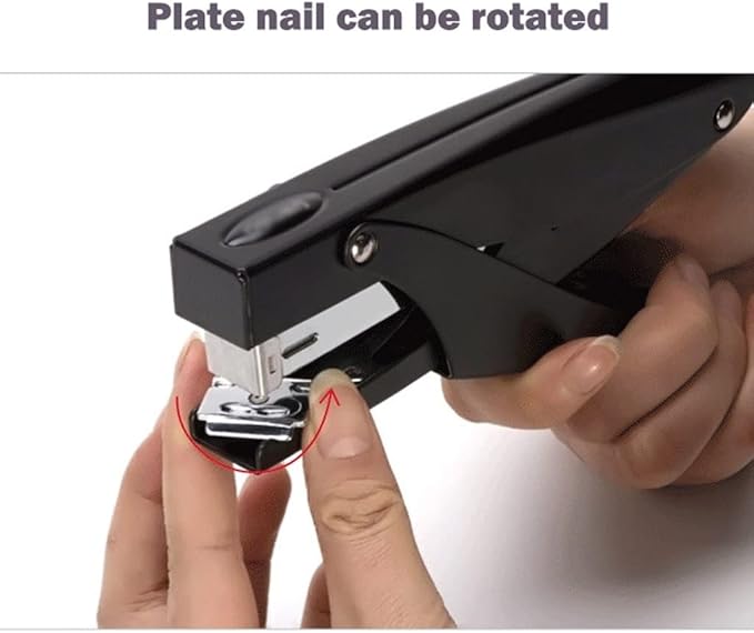 KUYWLMKMZZ Desk Stapler Handheld Stapler Metal Stapler Labor-Saving and Durable Thickened Stapler Office Stapler Suitable for Office Document Binding School Supplies (Color : Silver, Size : B)