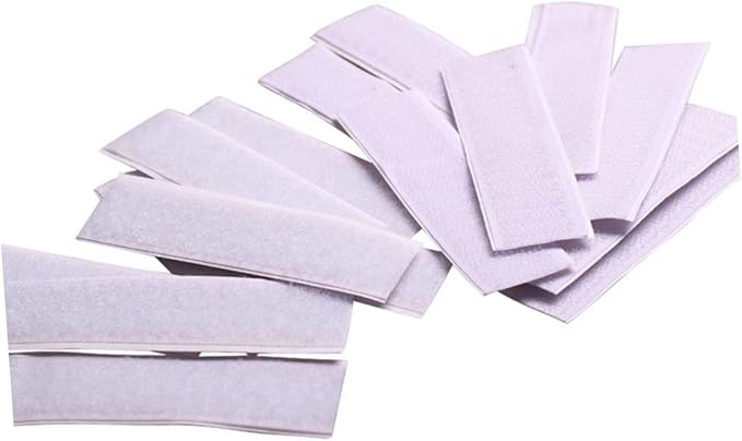 PartyKindom 10pcs Hook and Adhesive Tape Sticker Pads for Easy Wall Mounting for Use Reusable and Removable Strong Adhesion for Smooth