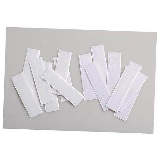5pcs Hook Loop Tape Mounting Strips Reusable Removable Adhesive for Smooth Surfaces