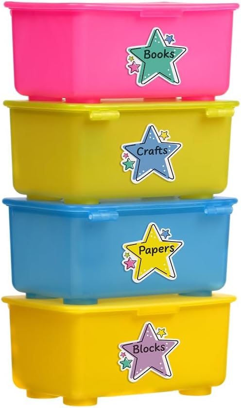 Star Bright Stars 6" Designer Cut-Outs Classroom Décor Accents Top Classroom Decorating Accents (Creative Teaching Press 10927)