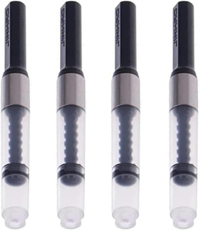 4Pcs Black Universal Fountain Pen Ink Converter Standard Push Piston Fill InkAbsorber and Deft Writing and Correction Supplies Pens and Refills Pens and Refills Writing and Correction Supplies