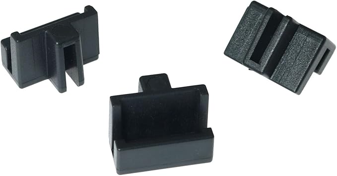 RLECS 10PCS Black Hanging File Rail Clips for Wood Drawers - Specialty Storage File Cabinet Rails, Plastic Drawer Sides