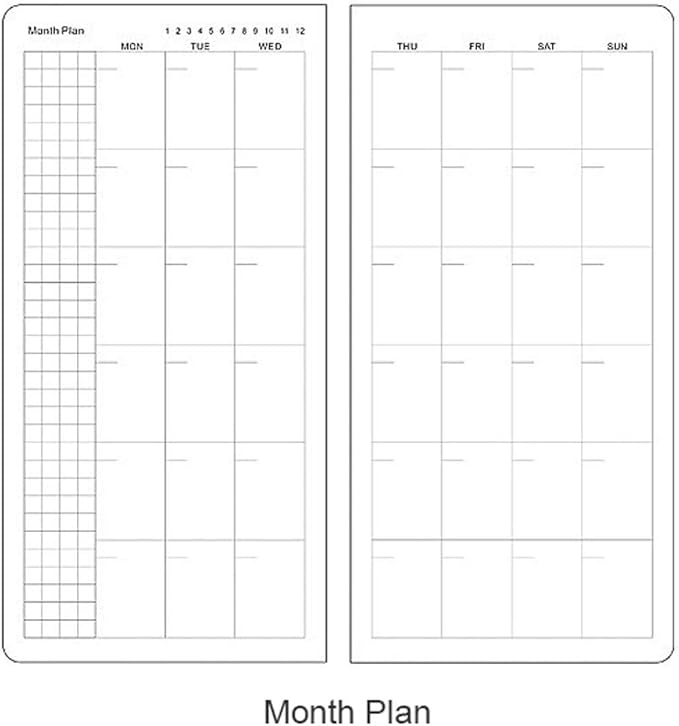 Undated Pocket Weekly Planner Schedule Organizer Agenda Year Month Week Plan A6 Notebooks (A6 undated planner Green)