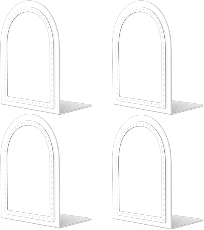 Bookends 2 Pair Bookend Metal Book Ends Universal Economy Bookends