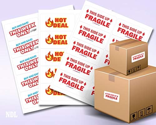 NextDayLabels 4x2 Inch Rectangle Stickers White Blank Labels for Laser Inkjet Printer - 10 Per Sheet Self-Adhesive Product Barcode Inventory Made in USA - 250 Labels