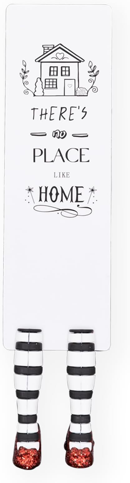 Witch Bookmark Ruby Slippers Book Mark Funny Book Desk Decor Bookmarks for Book Lovers Fathers Day Gifts Gift Ideas (There's-no-Place-Like-Home Bookmark)