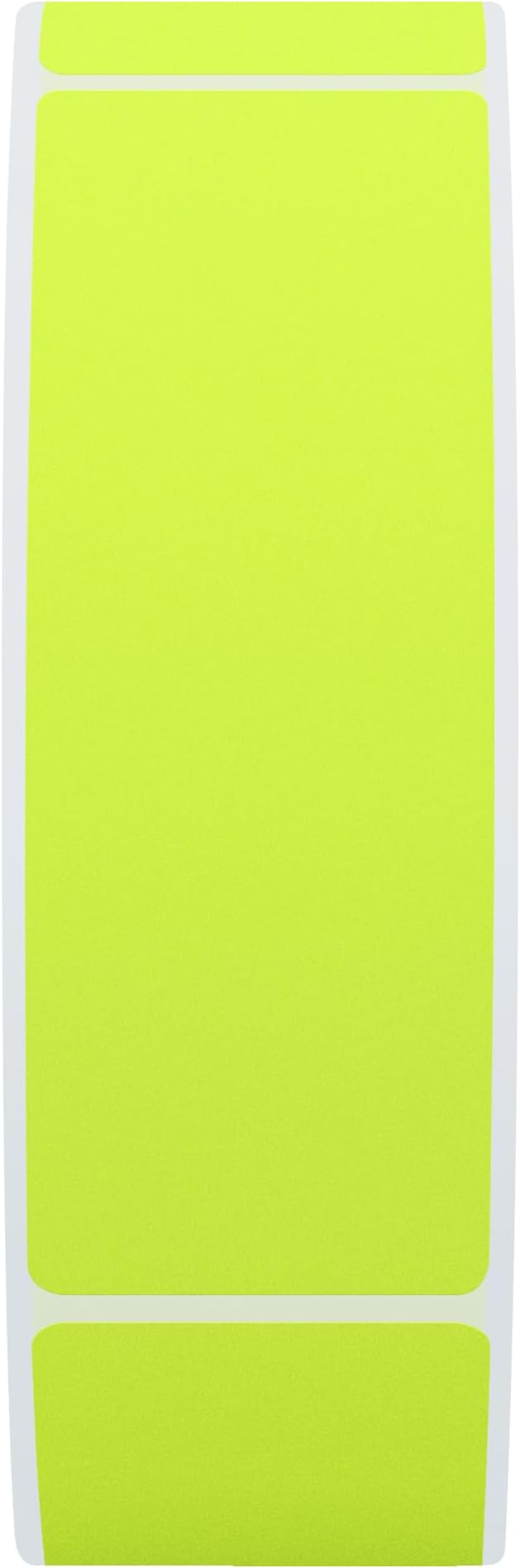 Hybsk 1x3 Inch Color-Code Labels Fluorescent Yellow Sticker Rectangle 500 Labels Per Roll (Fluorescent Yellow)