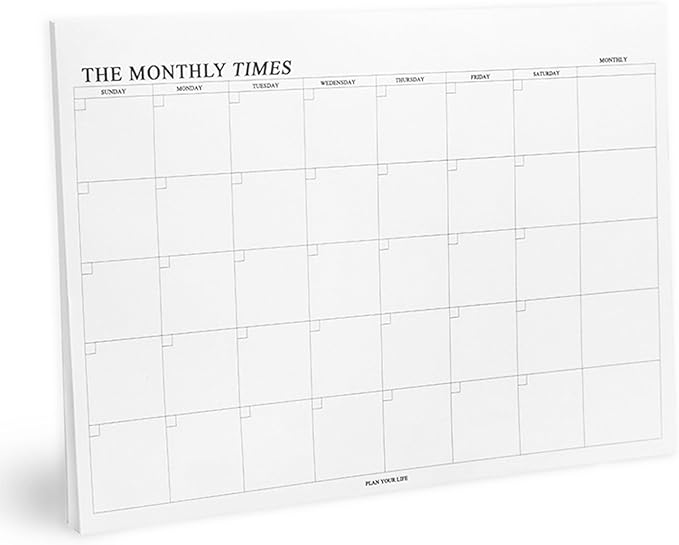 To Do List Notepad - Undated Tear-Off Monthly Planner Notepad for Women men, 60 Sheets Desk Planner Organizer for Office, 9.4" x 6.7", 100 GSM Paper