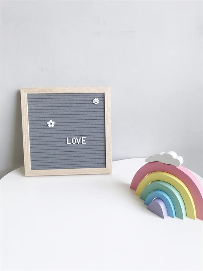 Felt Board Felt Letter Board, 10 x 10 inch Message Board Word Board Letter Board Sign Bulletin Board Letters, Pregnancy Announcements Baby Announcement Sign