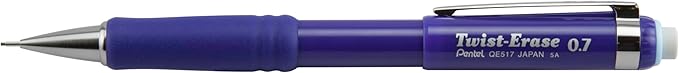 Pentel Twist-Erase III Mechanical Pencil, (0.7mm), Navy Blue Barrel