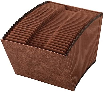 Office Depot Expanding File, Letter, 1-31, 31 Pockets, Brown, OM01418