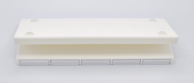 Remote Holder Organizer Pedestal Caddy compatible with Lutron Pico Remotes, Anti-Slip Feet, Holds 5 Remotes, White, Indoor Use Only
