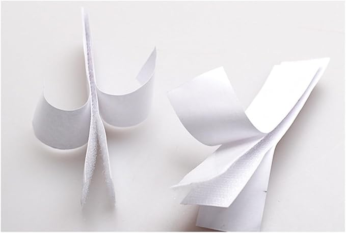 10pcs Self-Adhesive Hook Loop Tape for Table Skirt Wall Mounting Strips Removable Stickers for Home Office Crafting and Smooth Surfaces Versatile and Reusable