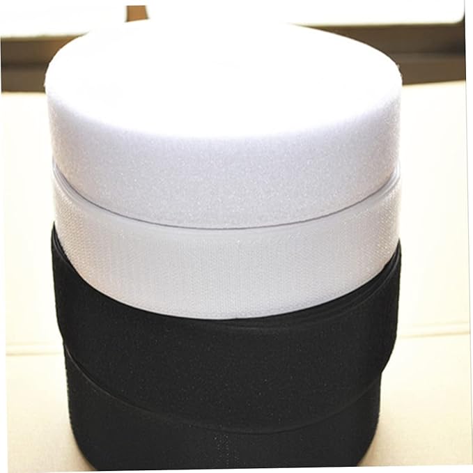 NUOBESTY Sticky Hooks Loop Adhesive Tape 2cm x 5m Durable Woven Nylon -Length Cables Electronics and Furniture
