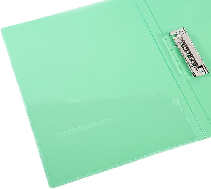 Filexec 6192, Clamp Binder, Frosted, Set of 6, 6 Assorted Colors Blueberry, Strawberry, Grape, Lime, Lemon, Tangerine (50028-6192)
