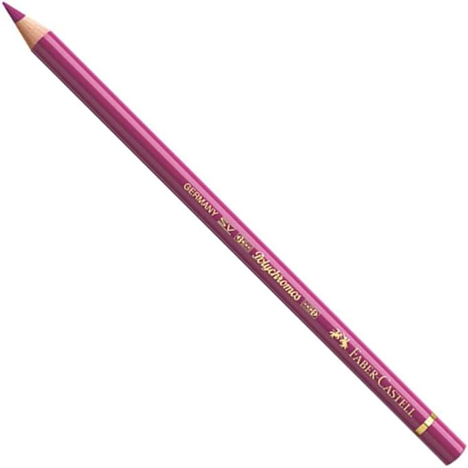 Faber-Castell Polychromos Artists' Single Pencil - Colour 125 Middle Purple Pink
