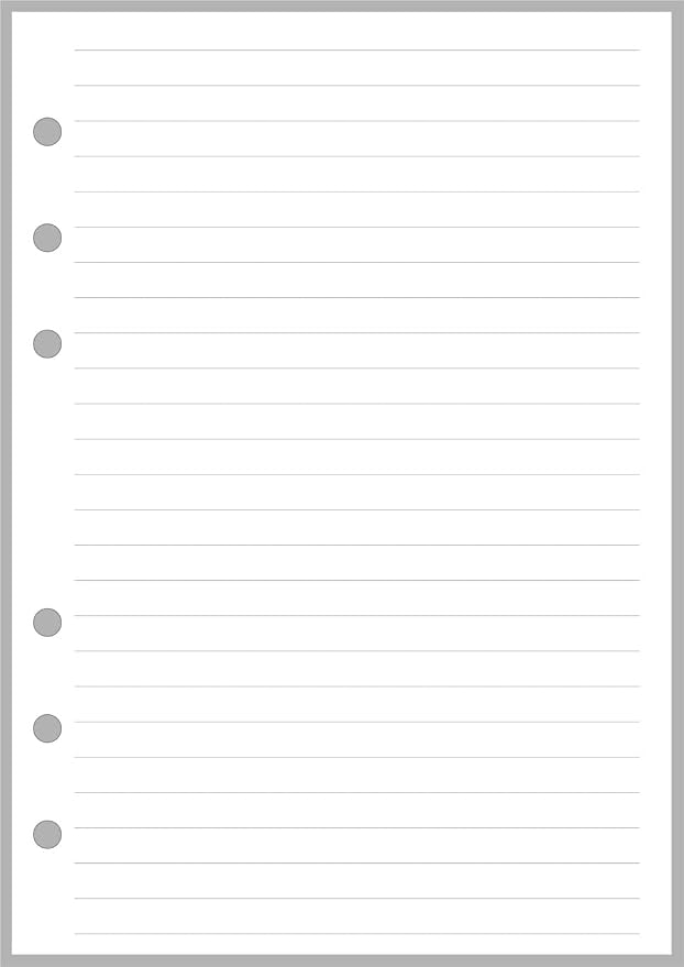 Personal-Wide Sized Lined Notes Insert, Sized and Punched for Personal-Wide Notebooks (4.75" x 6.75")