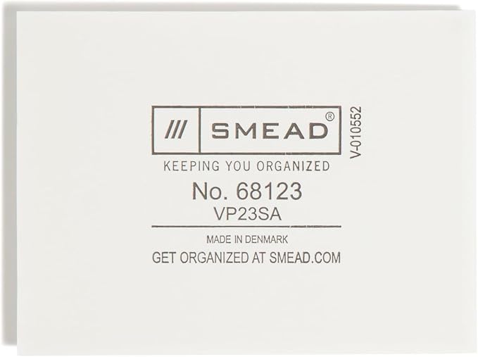 Smead Self-Adhesive Poly Pocket, Business Card Document Size, Clear Pockets, Storage Labels, 100 per Box, 4-1/16" x 3" (68123)
