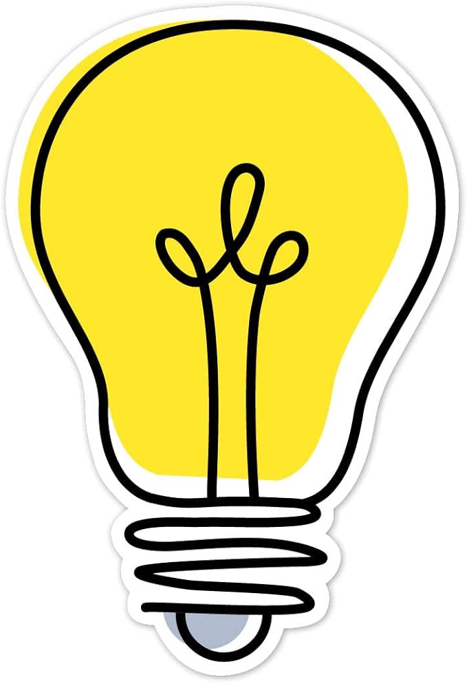 CTP Doodle Lightbulb 6" Cut-Outs Learning Décor Accents for Classroom (Creative Teaching Press 10591)