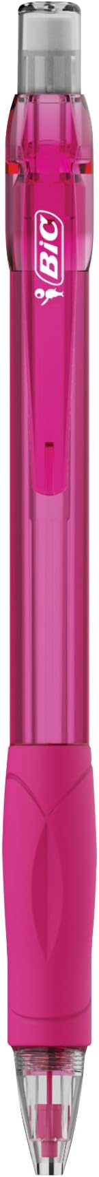 BIC Velocity Mechanical Pencils with Colored Leads, Medium Point (0.7 mm), 6-Count Pack, Perfect for Drawing and Journaling (MV7CP61-AST)