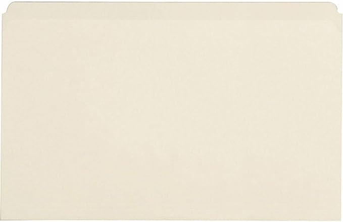 Business Source Straight Cut 1-ply Manila File Folders, Legal, 8 1/2" x 14" Sheet Size (43566)