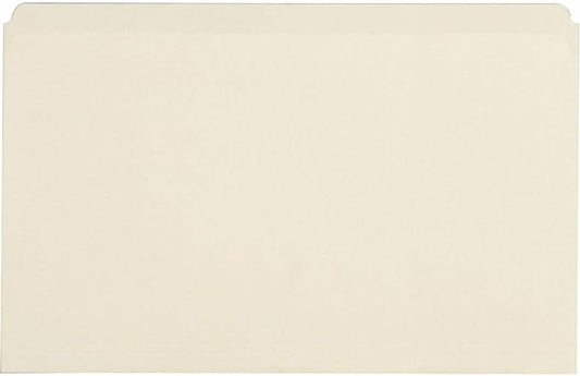 Business Source Straight Cut 1-ply Manila File Folders, Legal, 8 1/2" x 14" Sheet Size (43566)