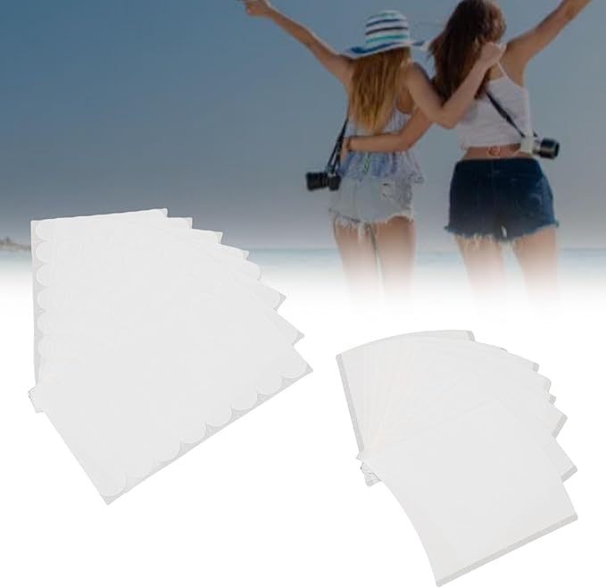 Double Sided Clothing and Skin Adhesive Tape Set, Transparent PP Material Fabric Fastener Strips for Professional Use, Includes 10 Round and 10 Curved Pieces, 2 Sets Total