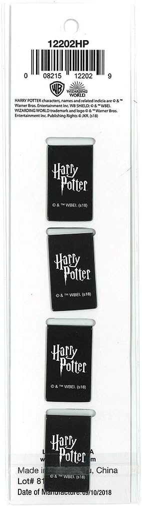 Ata-Boy Harry Potter Bookmark, Houses of Hogwarts Crests Magnetic Bookmarks (4 Set) Harry Potter Gifts & Merchandise