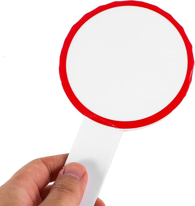 6Pcs Game White Boards Single Sided Paddles Handheld Whiteboards Padding Whiteboards for Students Teachers Office Classroom Meeting Voting Family Games Party