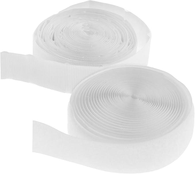 Veemoon Double-Sided Hook and Loop Fastener Tape for Curtains and Doors Strong Adhesive Self-Stick Strips for Home and Office Versatile Fabric Mounting Solution