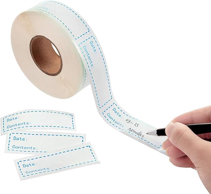 1 English Record Date Paste Record Date Sticker Removable Dissolvable Universal Labels Colored Labels Sticker Labels Refrigerator Freezer Paper Label Colored Tabs Stickers
