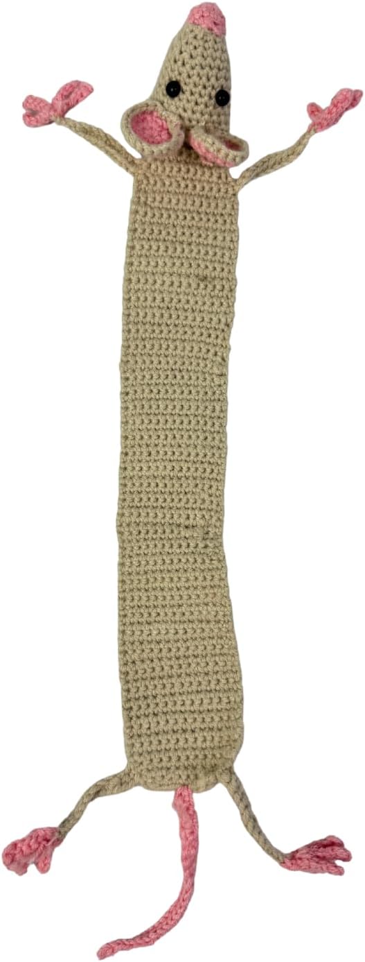 3D Hand-Crochet Animal Bookmarks Featuring Charming Personalized Designs, These Adorable Bookmarks Make Quirky Reading Companions.Gifts for Book Enthusiasts,Birthday,Book Club Members(ls)
