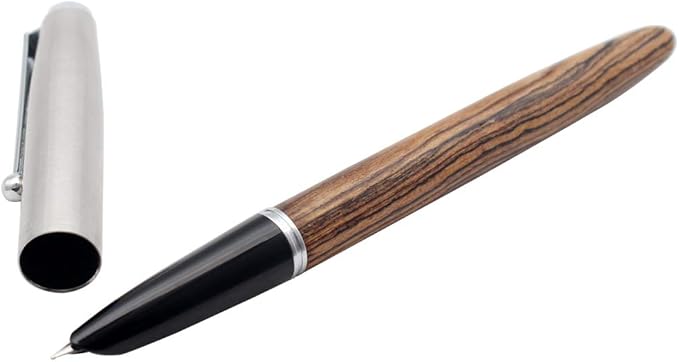 Gullor Jinhao 51A Stainless Steel Cap Transparent Pen Pen Set Stationery School Office Supplies Stationery Gifts, EF Nib.