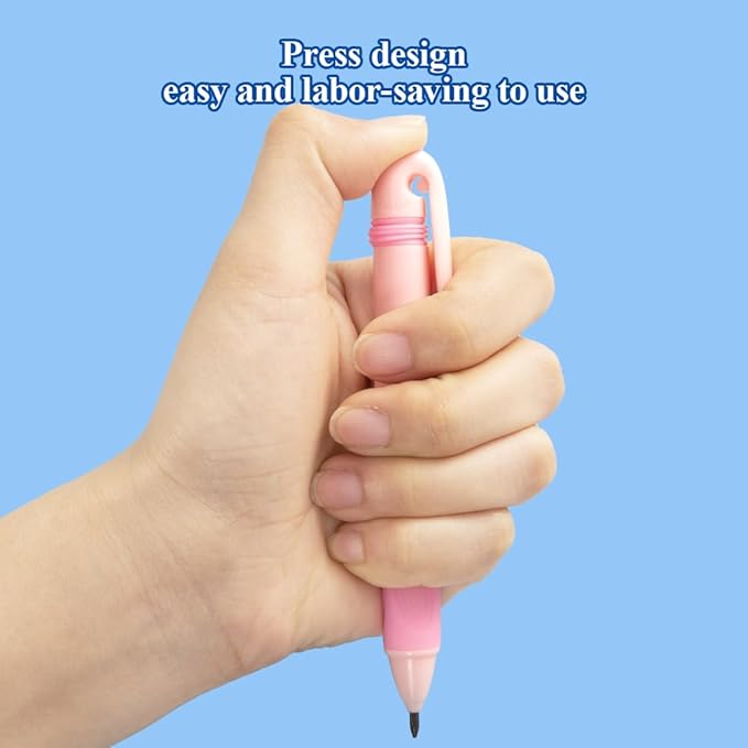 M&G Mechanical Pencil Set, 2mm Mechanical Pencil, With Eraser Refill and Sharpener, School Supplies, Drawing Pencils, Sketching Pencils，Aesthetic Mechanical Pencils for Writing (Pink)