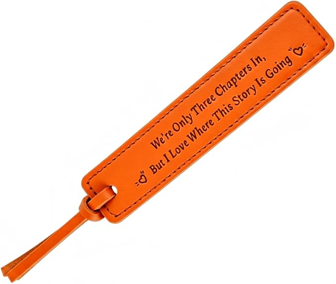 Leather Bookmark 3rd Anniversary Wedding Gifts for Him & Her