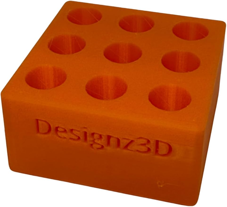 Desk Organizer for 510 Cartridges, Pens and Pencils - 9 Spaces (Orange)