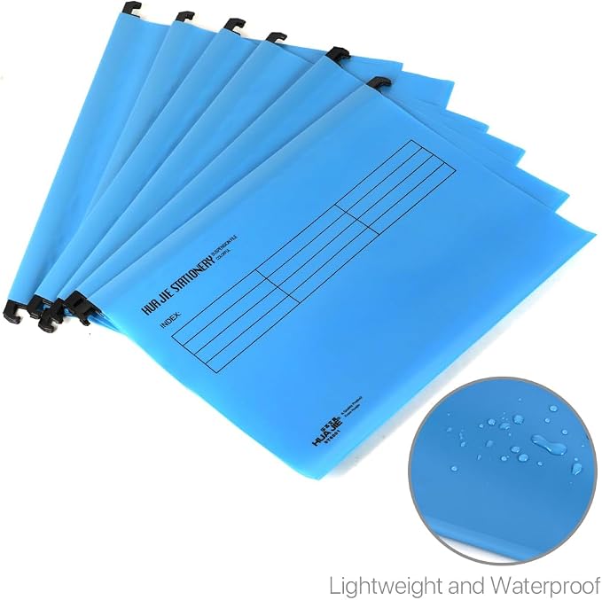 12 Pcs Hanging File Folders with Tabs and Card Inserts,A4 Suspension Files for Filing Cabinets, Waterproof Suspension Files Holder with Adjustable Tab Design for Home Office School (Pink)