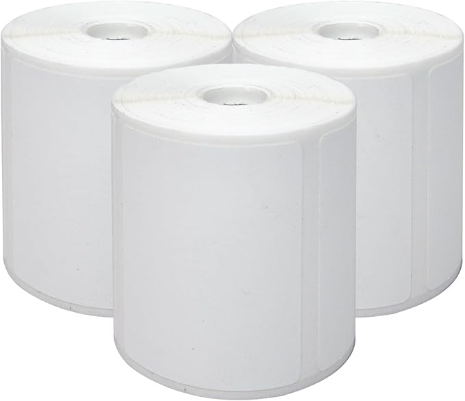 PUQU 50x30mm Direct Thermal Sticker Labels, Self-Adhesive All-Purpose Label Maker Tape, Compatible with AQ/Q1 Series Label Printer, Refills Standard Laminated Office Labeling, 3 Rolls, 690 Labels