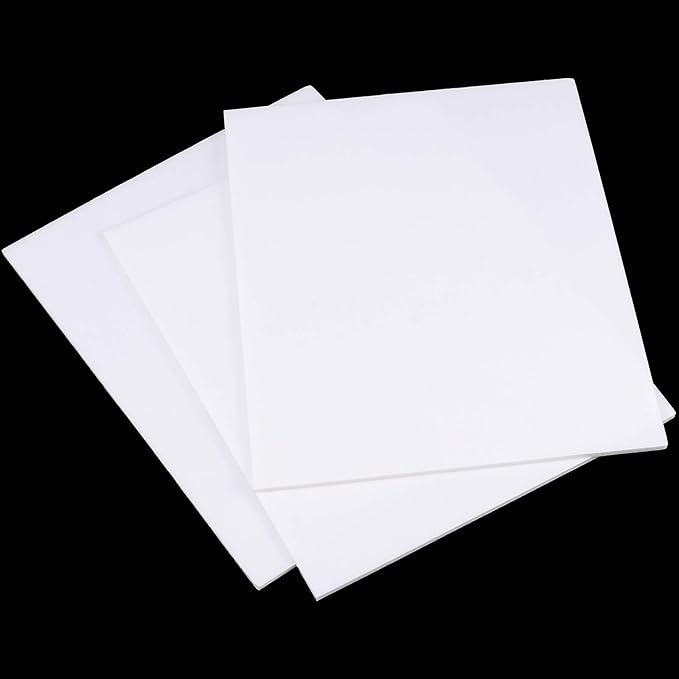 ZEONHAK 50 Pack 8 x 10 x 1/8 Inches Foam Boards, Multifunctional Foam Core Boards, White Foam Board Sheets for Crafts, Signboards, Display, School, Office, Sculpting, Art Projects