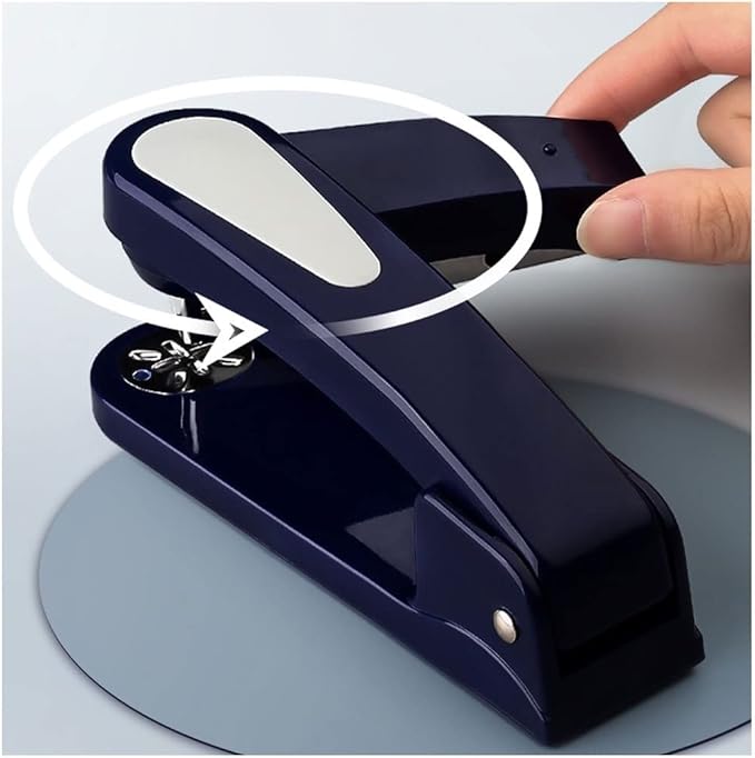 Desk Stapler Desktop Stapler Student Supplies Labor-Saving Multi-Function Gift Box of Staples Blue Suitable for Office Document Binding School Supplies (Color : Blue)