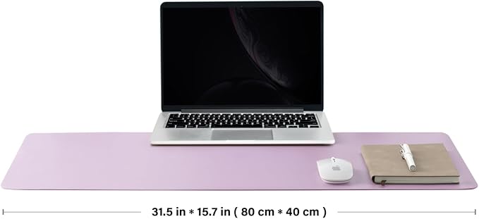Cork Purple Desk Mat - Dual-Sided Desk Pad for Office and Home - Desk Organization and Accessories - Ideal for Large Mouse Pad and Desk Mats on Top of Desks(31.5"x 15.7")
