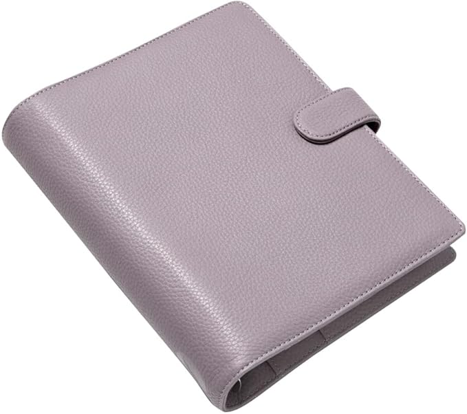 Filofax Norfolk Organizer, Pocket Size, Taupe - Soft, Full-Grain Leather, Six Rings, Week-to-View Calendar Diary, Multilingual, 2025 (C022641-25)