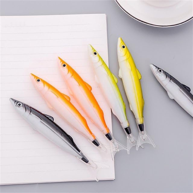 JJLFresheners Black Cute Marine Series Ballpoint Pen Fish Styling Pen,Pens and Refills,Writing and Correction Supplies
